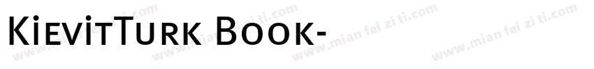 KievitTurk Book字体转换